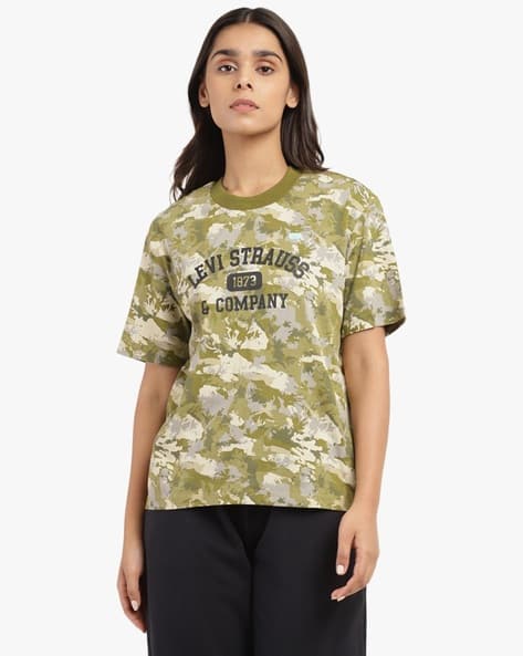 Camo Print Levis T Shirt Camo Buy Multicoloured Tshirts For Women