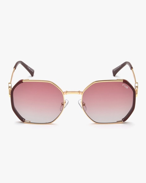 Buy IRUS Oval Brown Women Sunglass -IRS1043 C2 online