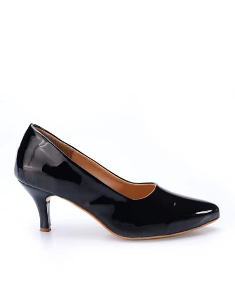 School Parisian Black Shoes With Heels Shoes With Platform Black