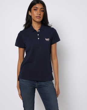 Buy Navy Blue Tshirts for Women by LEVIS Online 