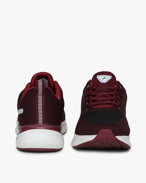 maroon workout shoes
