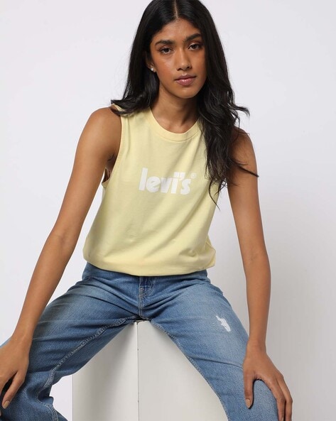 Buy Cream Tshirts for Women by LEVIS Online 