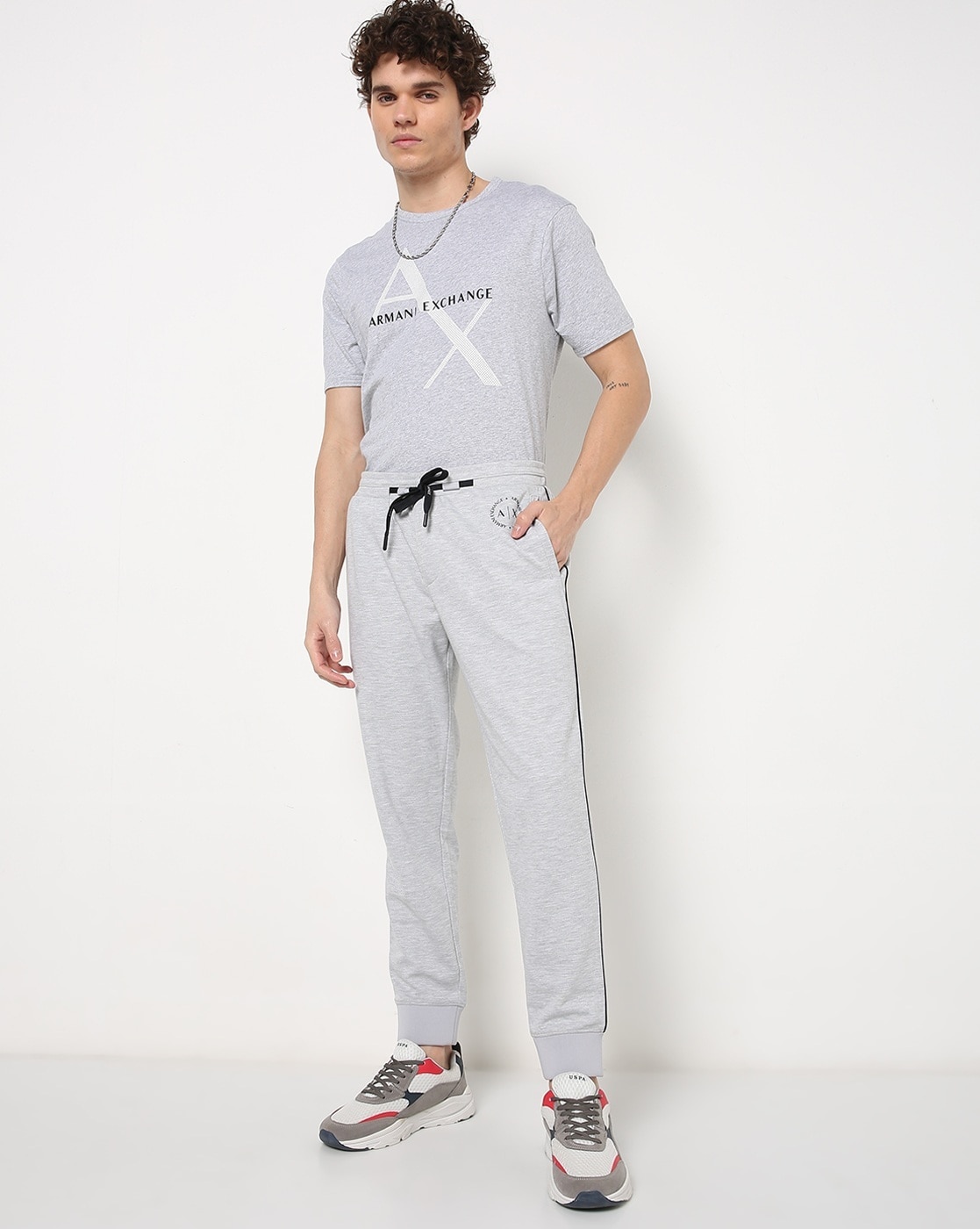 Buy Grey Track Pants for Men by ARMANI EXCHANGE Online 