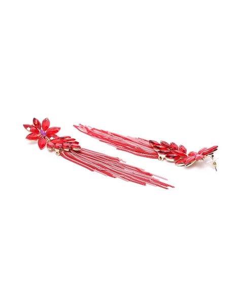 Flower Tassel Earrings | Karen Millen