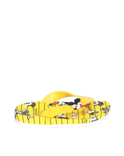 Mickey mouse yellow discount slippers