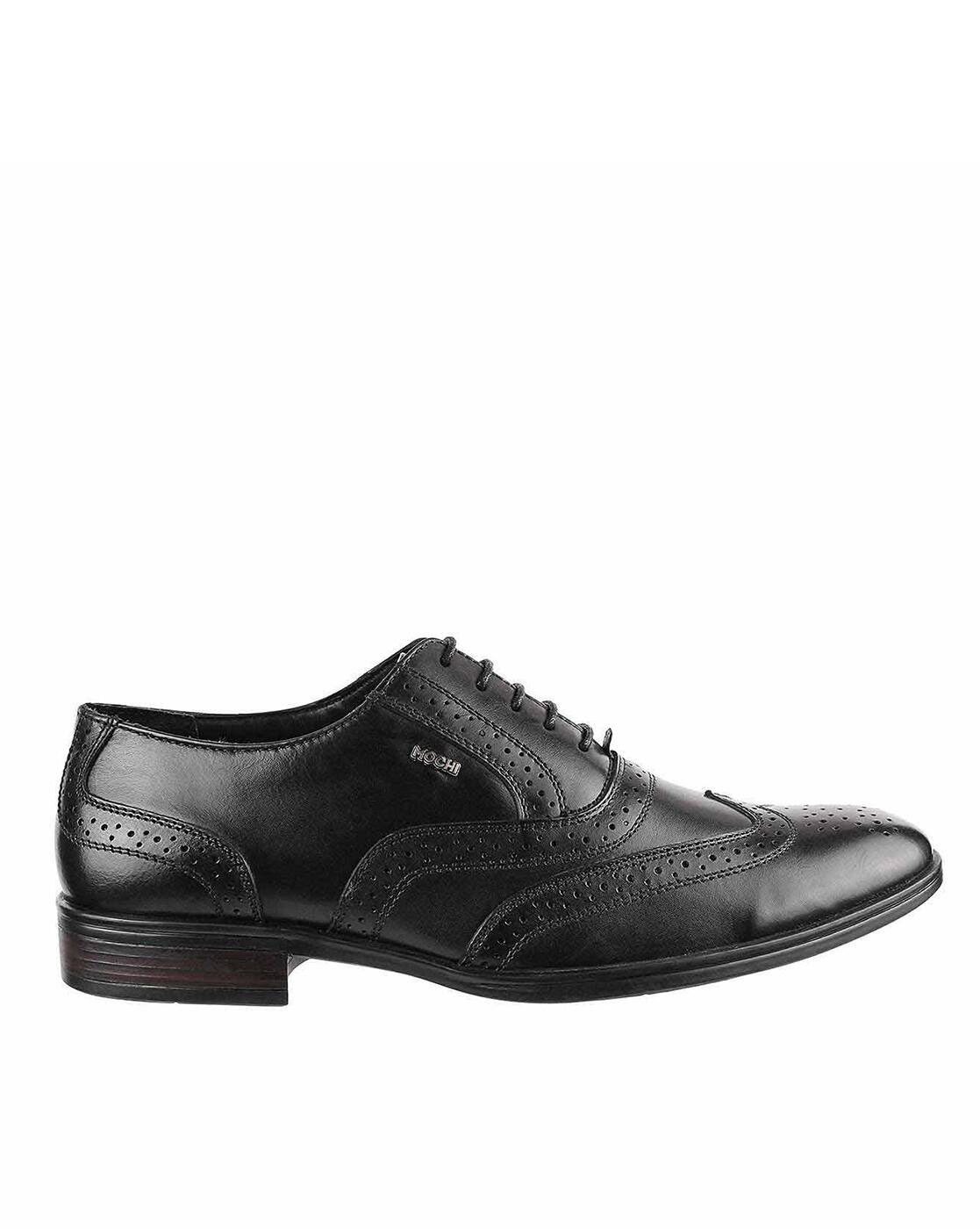 Buy Black Formal Shoes for Men by Mochi 