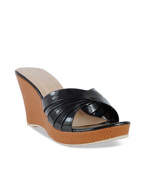 Buy Black Heeled Sandals for Women by JOYTOUCH Online