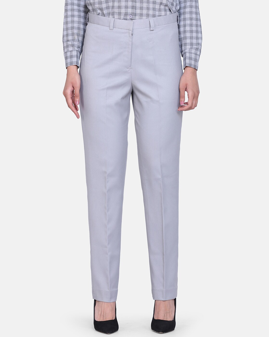 Buy Van Heusen Grey Trousers Online  478779  Van Heusen