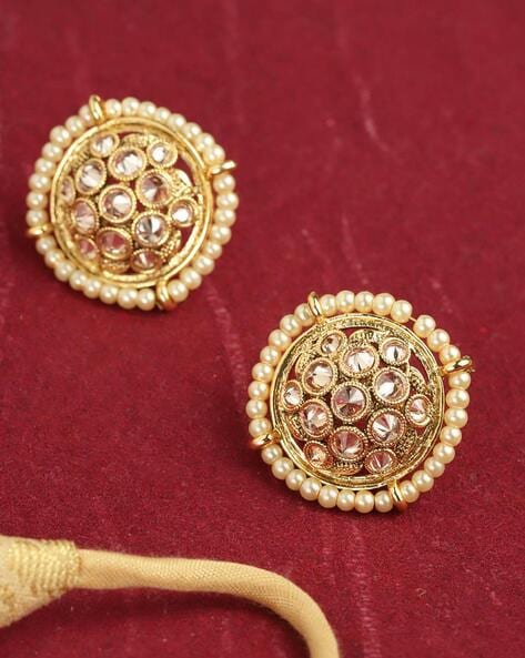 Jewelz Latest Fashion Gold Plated Big Round Design Dangle Bali Earrings for  Women and Girls For