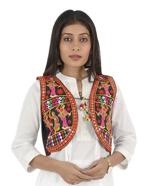 indian embroidered long jacket
