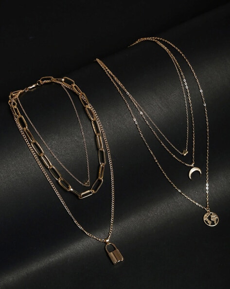 Double layer chain on sale online