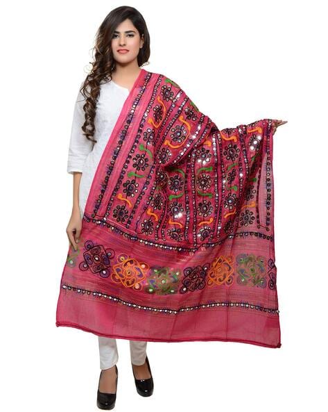 Aari Embroidered Dupatta Price in India