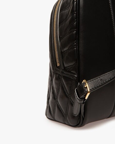 Buy Bally Leather Backpack with Adjustable Straps | Black Color