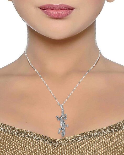 Buy Silver Necklaces & Pendants for Women by Eloish Online