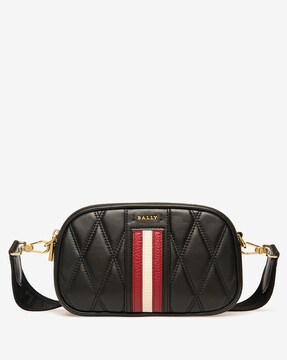 bally denni quilted leather crossbody bag