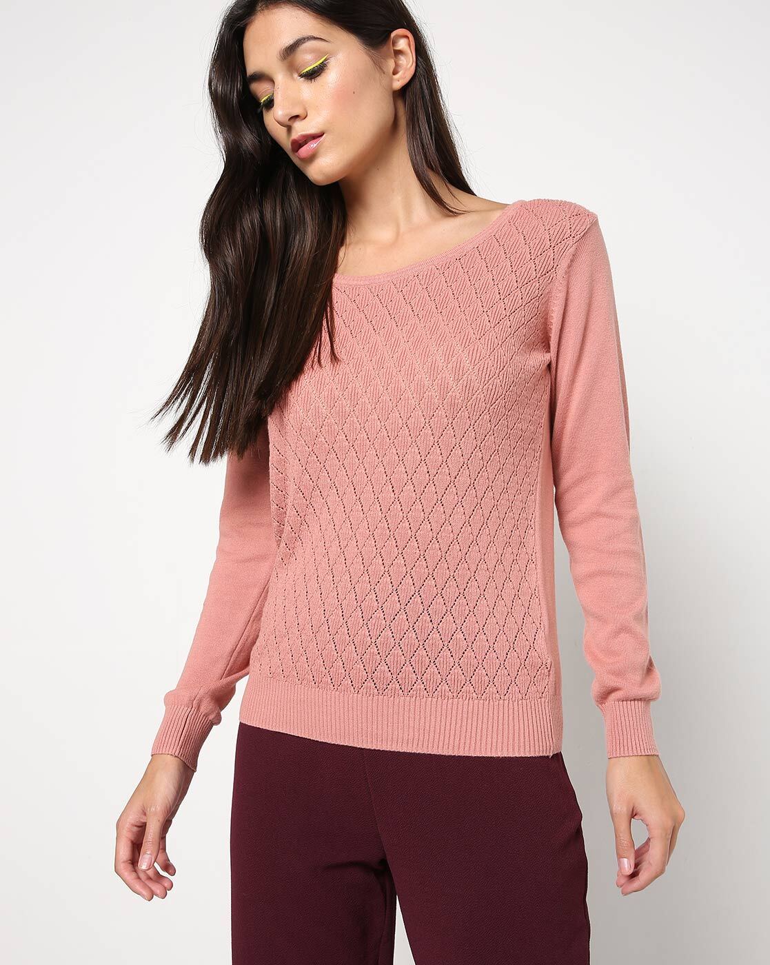 Buy Pink Sweaters & Cardigans for Women by Fig Online