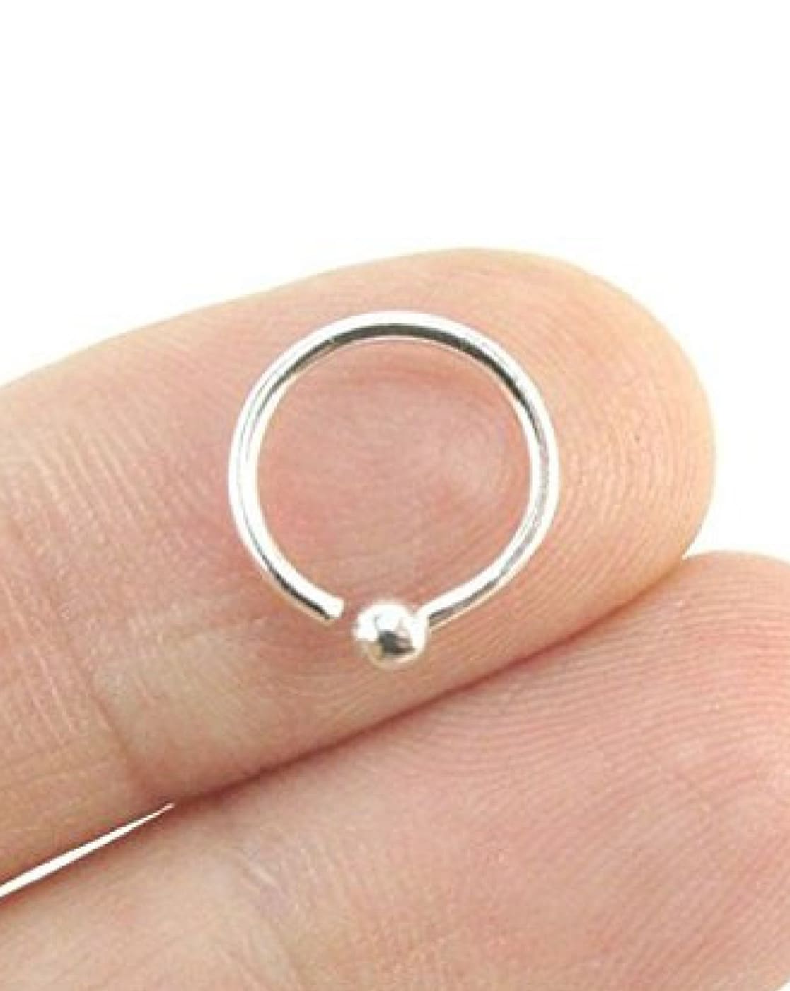 Nose Piercing, Silver Nose Hoop, Nose Jewelry, Tiny Nose Ring, Small Nose  Ring, Tribal Nose Ring,