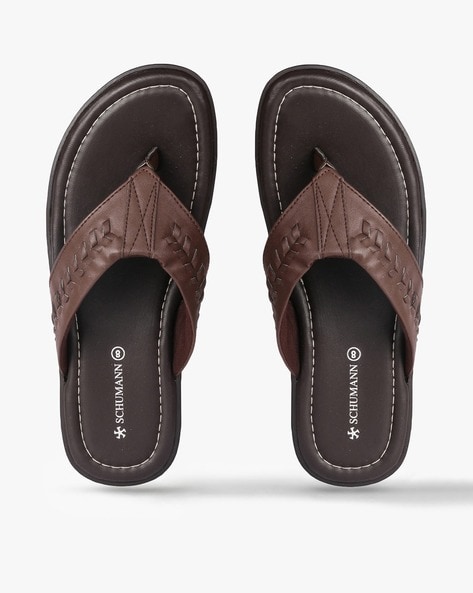 Buy Brown Flip Flop Slippers for Men by SCHUMANN Online Ajio