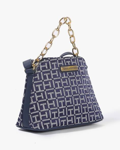 TOMMY HILFIGER Printed Sling Bag with Chain Strap