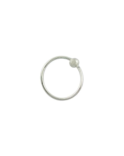 Via Mazzini Cubic Zirconia Platinum Plated Stainless Steel Nose Ring Set  Price in India - Buy Via Mazzini Cubic Zirconia Platinum Plated Stainless  Steel Nose Ring Set Online at Best Prices in
