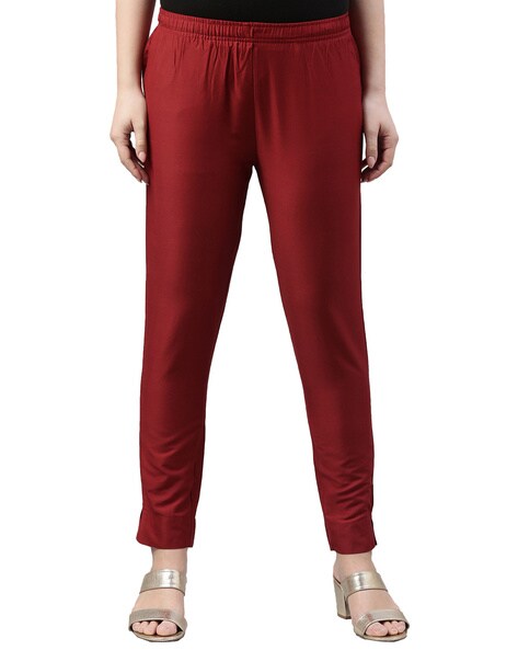 Tapered Fit Flat-Front Pants