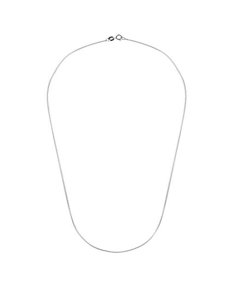 Buy ELOISH Sterling Silver Sleek Thin Chain Short Length for Kids, Girls  and Slim Women. Online at Best Prices in India - JioMart.