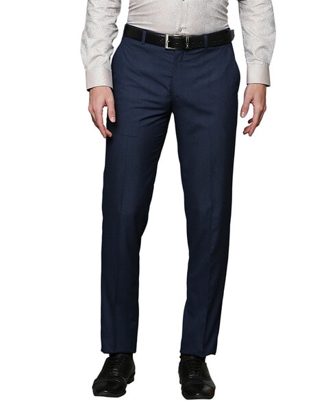 Buy Raymond Black Regular Fit Trousers for Men Online @ Tata CLiQ