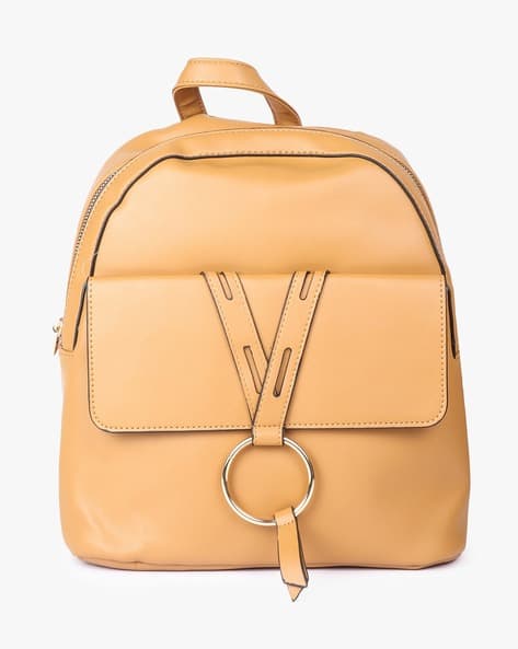 Backpack with Metal Ring Accent