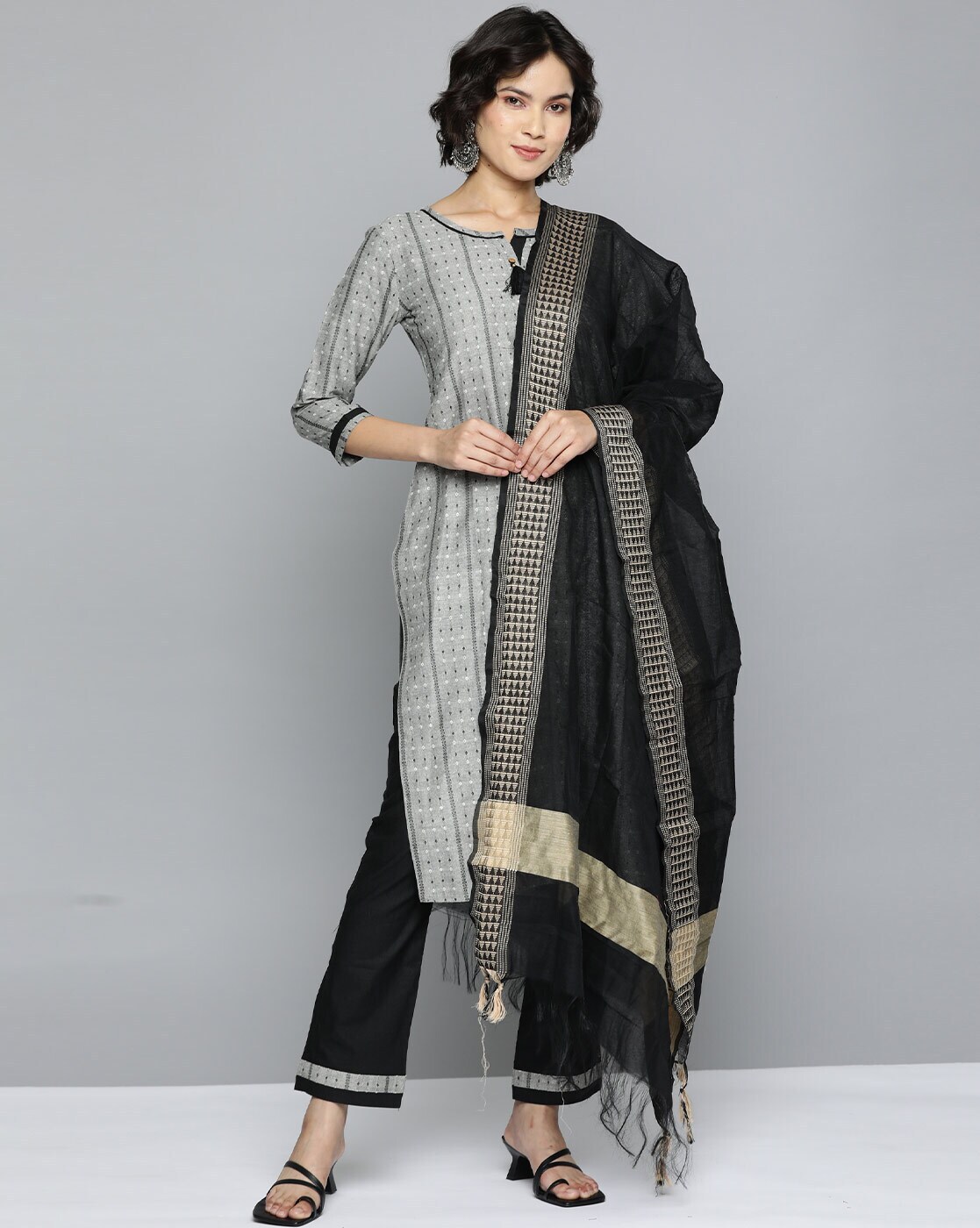 Dgc196 - Black Queen Designer & Stylist Kurti Leggings With Dupatta Set at  Rs 850 in Kalyan