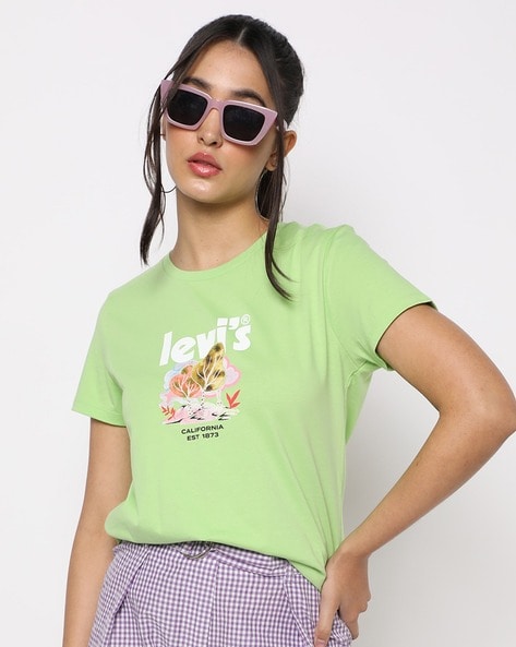 Buy Green Tshirts for Women by LEVIS Online Ajio