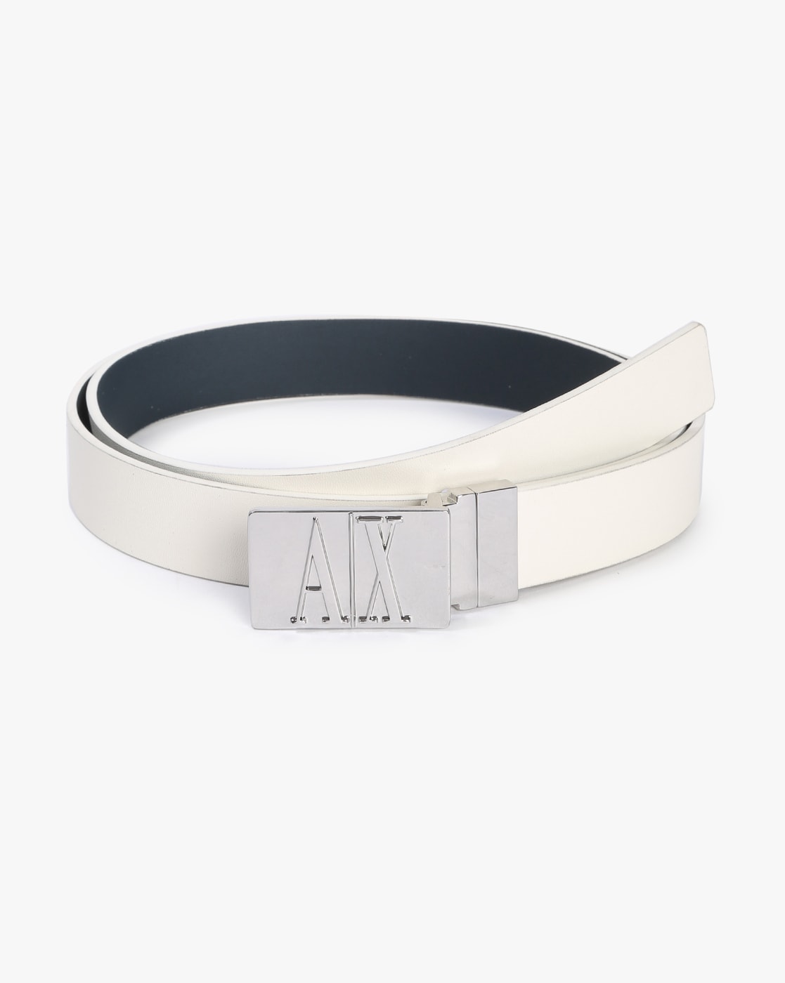 Armani white belt best sale