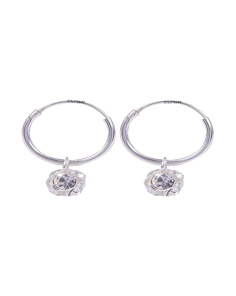 Unisex Sterling Silver Children Girl CZ Baby Huggie Hoop Earrings 10mm Gift  A33 | eBay