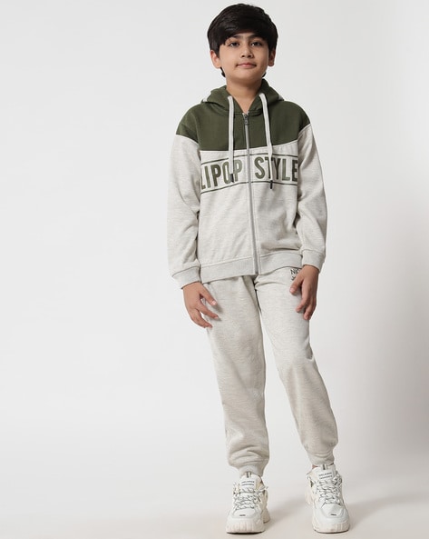 Boys 2025 grey tracksuits