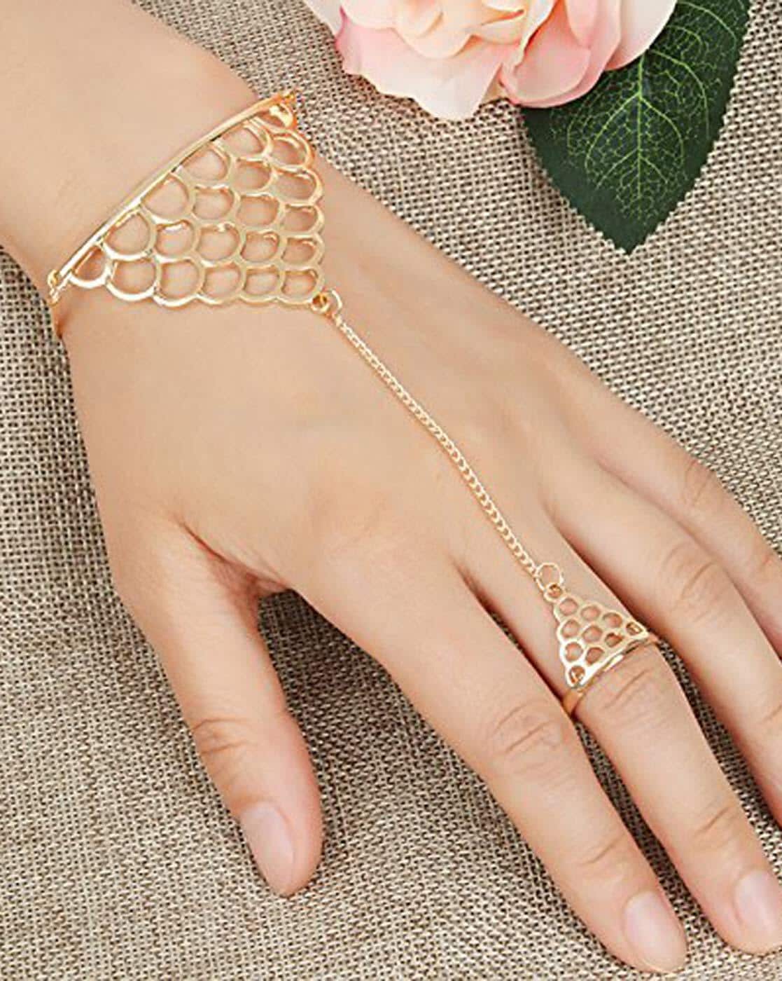 Elegant Finger Ring Bracelet | Winni.in-calidas.vn