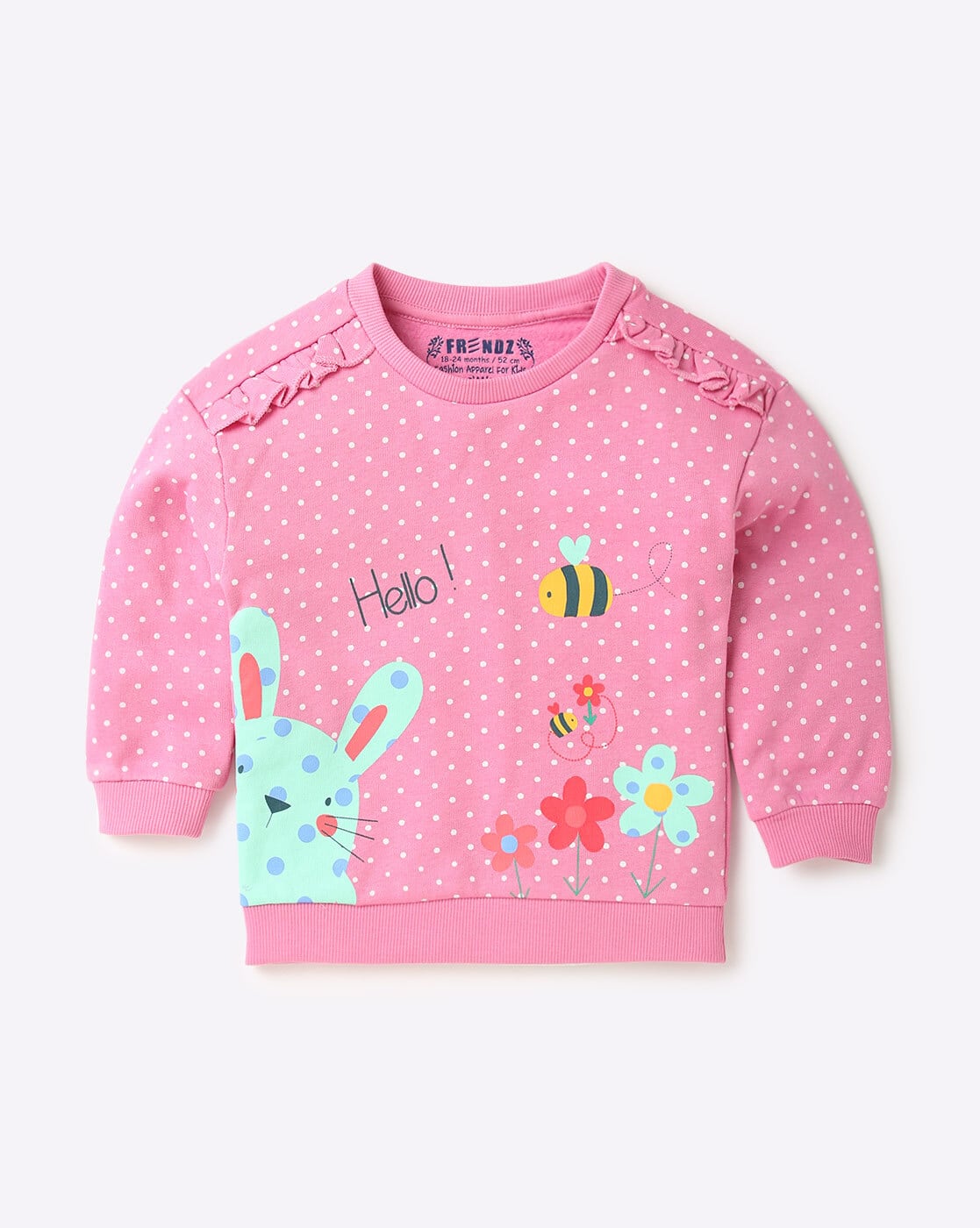 Buy Pink Sweatshirts Jacket for Infants by INF FRENDZ Online