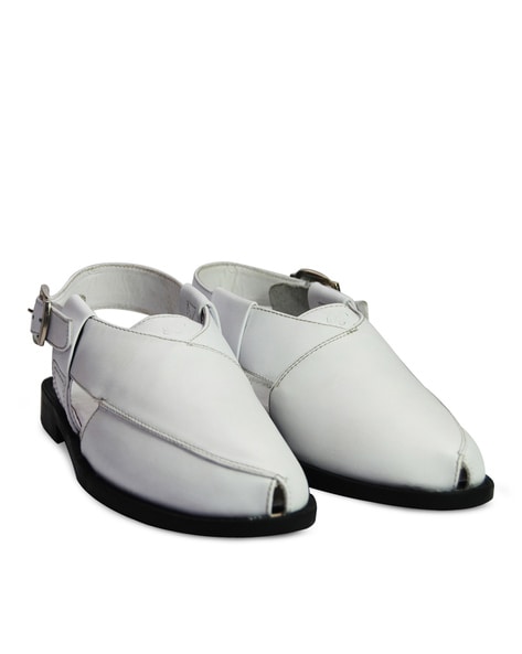 White color store sandals for mens