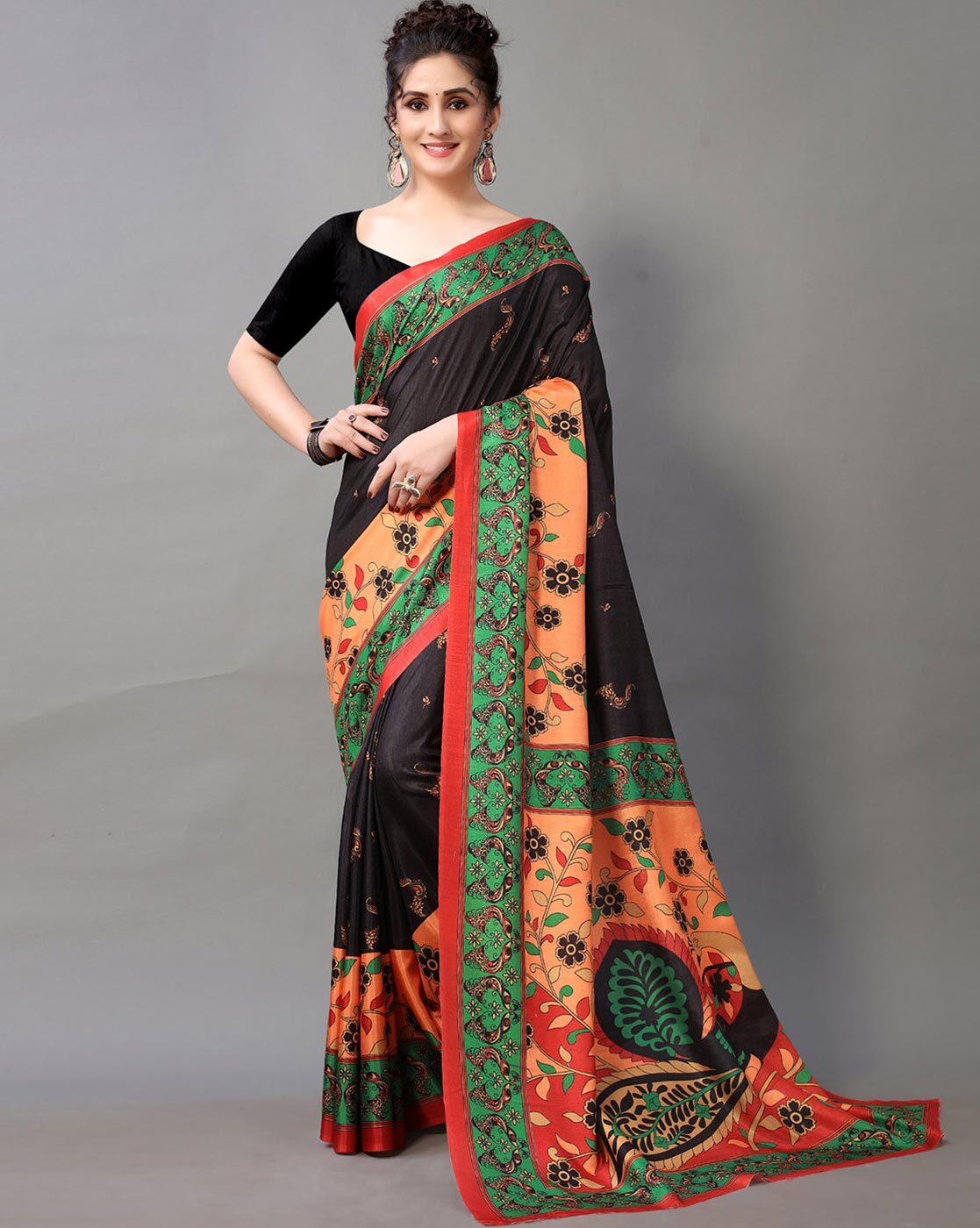 Buy Black Sarees for Women by SHAILY Online