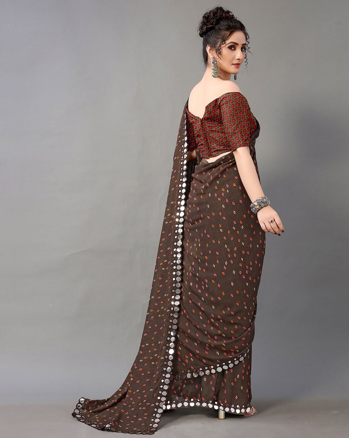 Brown Sarees - Buy Brown Colour Saree Online at Best Price