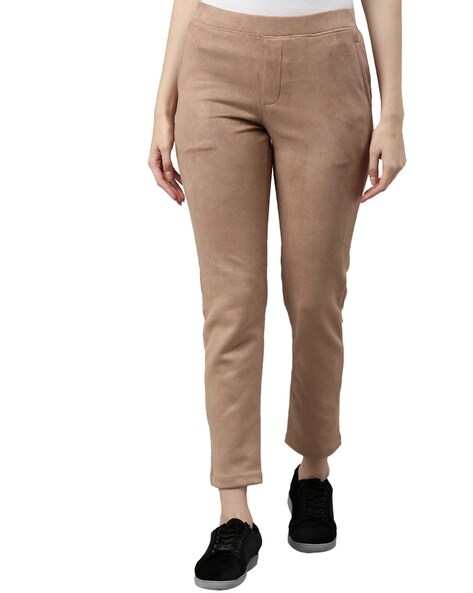 Buy Beige Jeans & Jeggings for Women by GO COLORS Online
