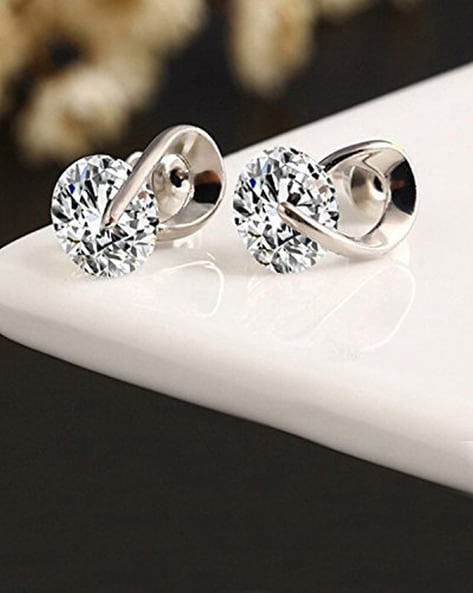 Buy Fantastic Floral Platinum Earrings | GRT Jewellers