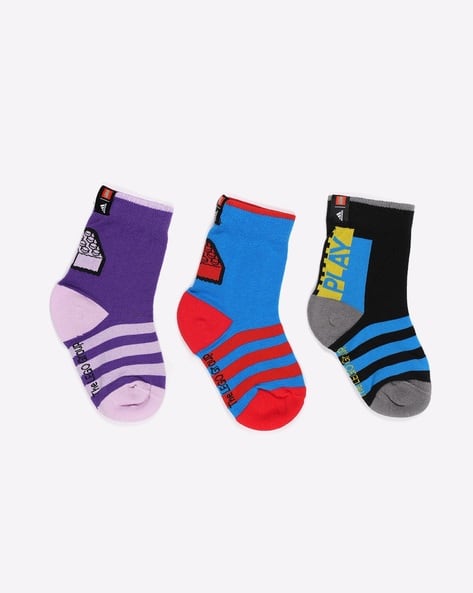 Buy Adidas Kids Pack of Classic Crew Ankle-Length Socks
