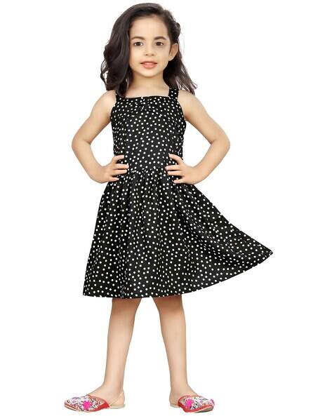 Polka-Dot Print Fit & Flare Dress