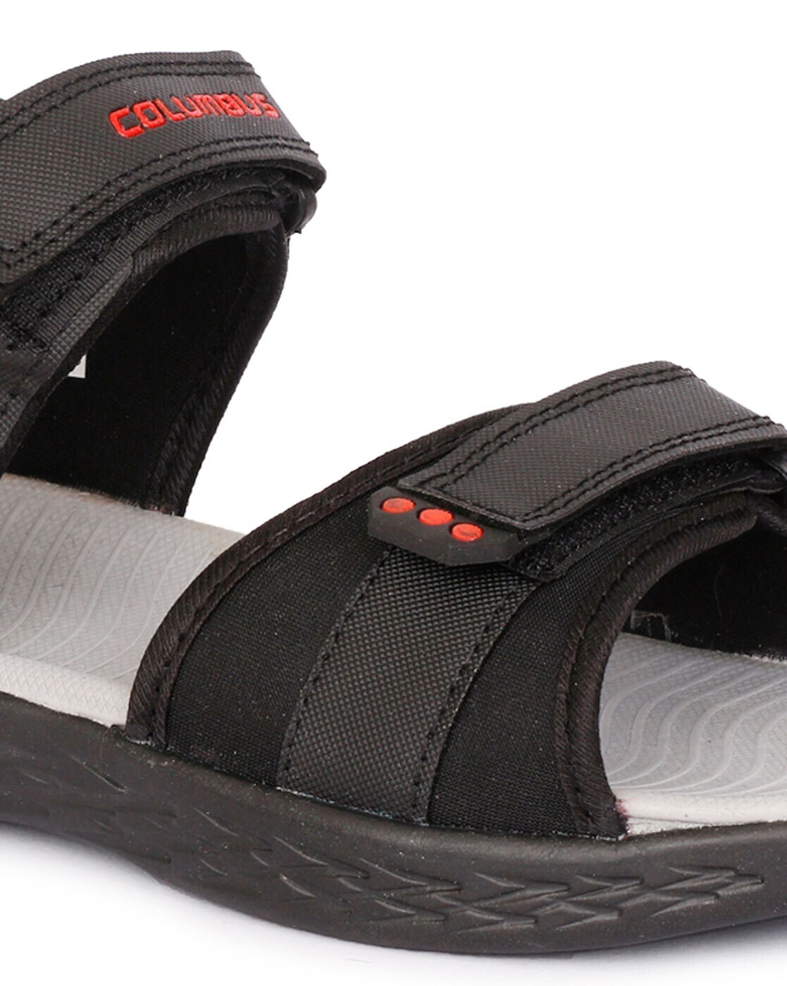 Buy Black Sandals for Men by COLUMBUS Online | Ajio.com