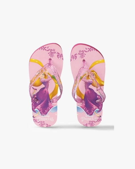 Disney Rapunzel Print Thong-Strap Flip-Flops