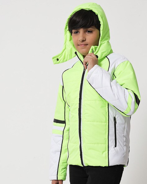 Neon Green Trench Jacket Set (3 PCS) – Mati