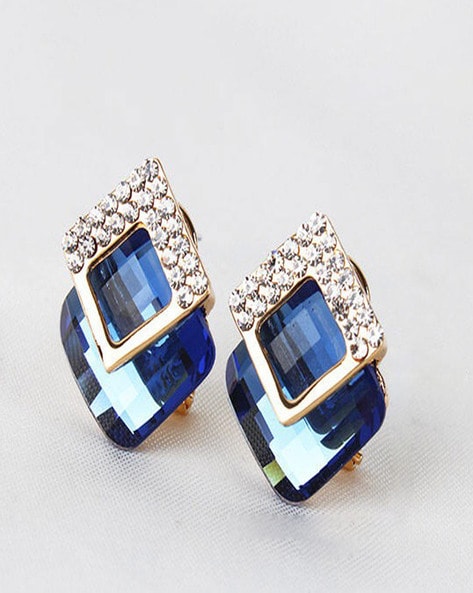Sterling Silver Blue Lapis Gemstone Teardrop Earrings – American West  Jewelry