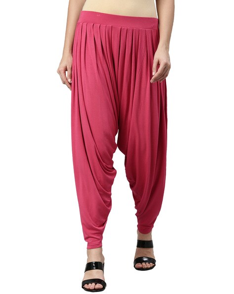 Patiala Pants with Elasticated Waist Price in India