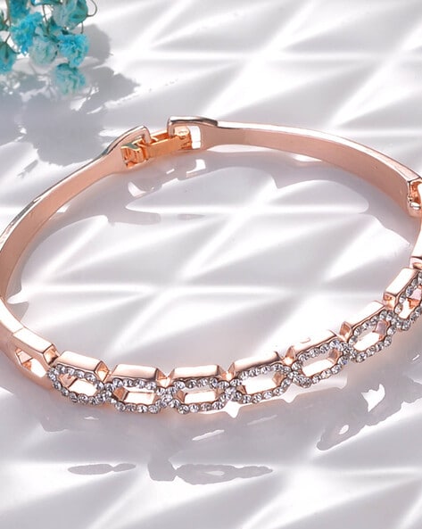 YouBella Jewellery Rose Gold Plated Crystal Bracelet For Girls and Women :  Amazon.in: Jewellery