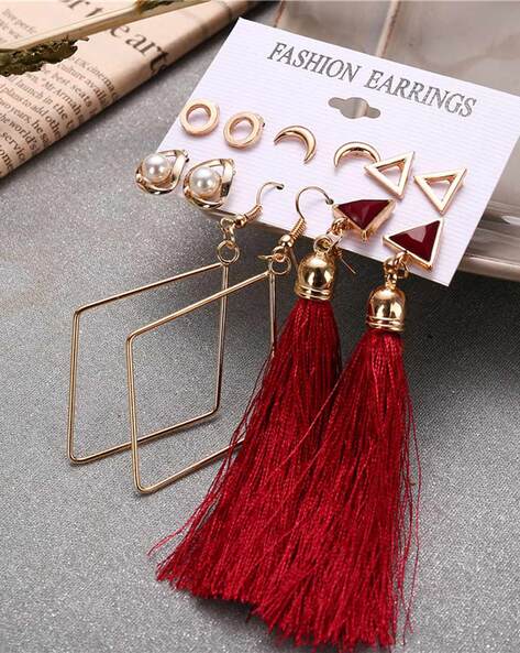 Red earrings hot sale near me