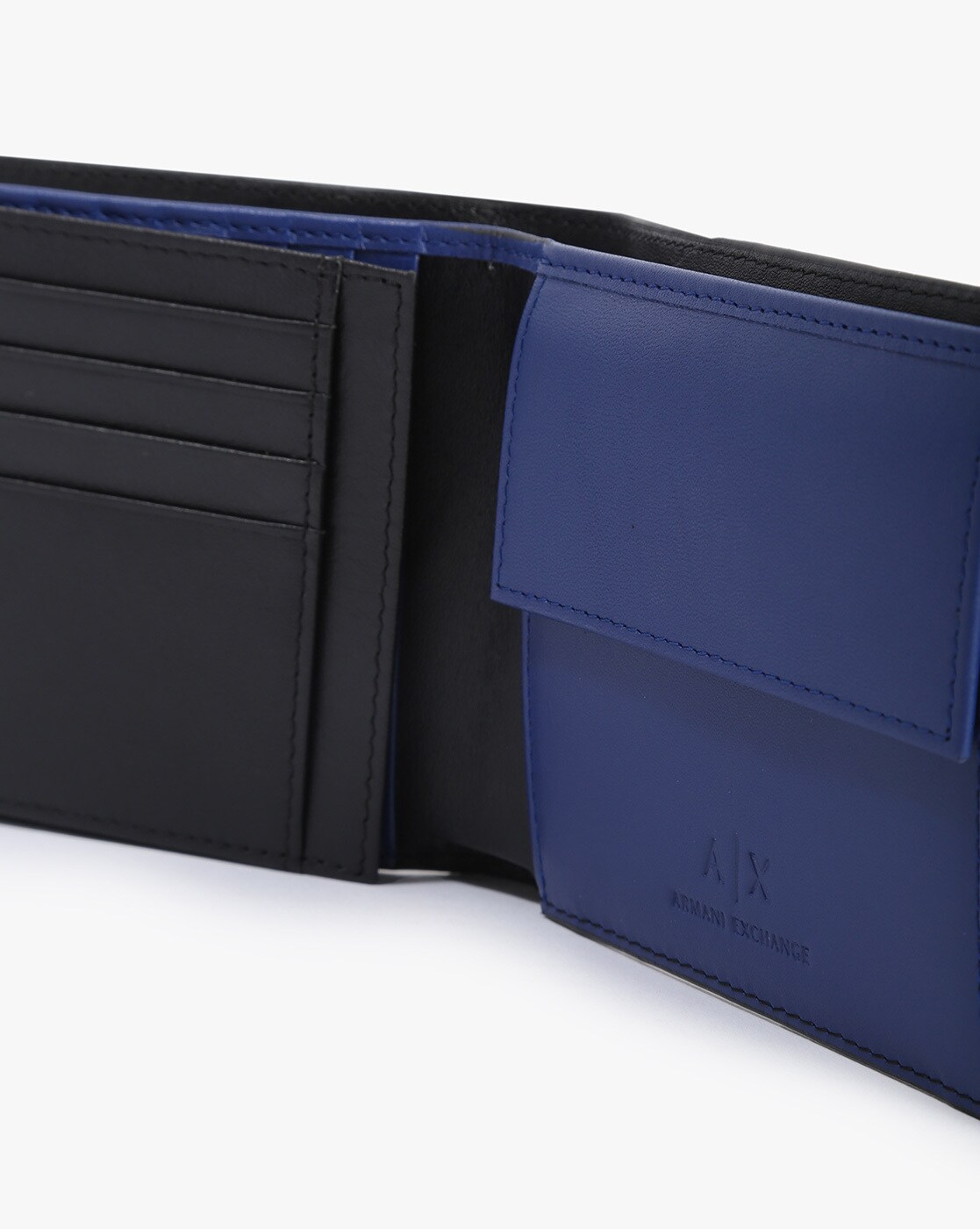 Emporio Armani Black Pebbled Leather Bifold Wallet Emporio Armani | TLC